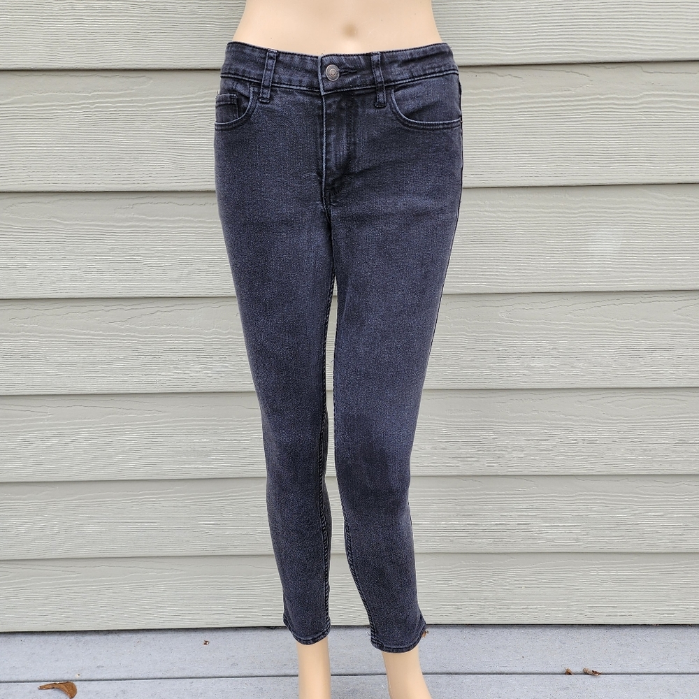ABERCROMBIE & FITCH | Washed Black Skinny Jeans
